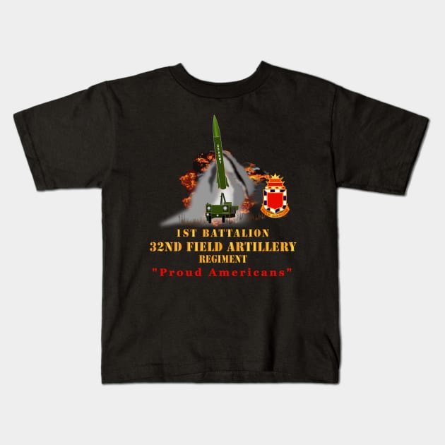 1st Bn, 32nd FAR, Proud Americans - MGM 52 - Lance  - Short X 300 Kids T-Shirt by twix123844